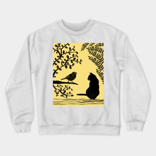 The Cat and the Bird Crewneck Sweatshirt